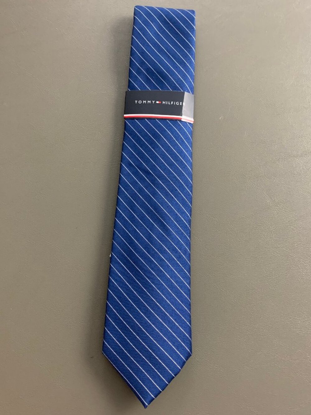 Tommy Hilfiger Men's 3'' Polyester Blend Neck Tie, Blue Padua Stripe